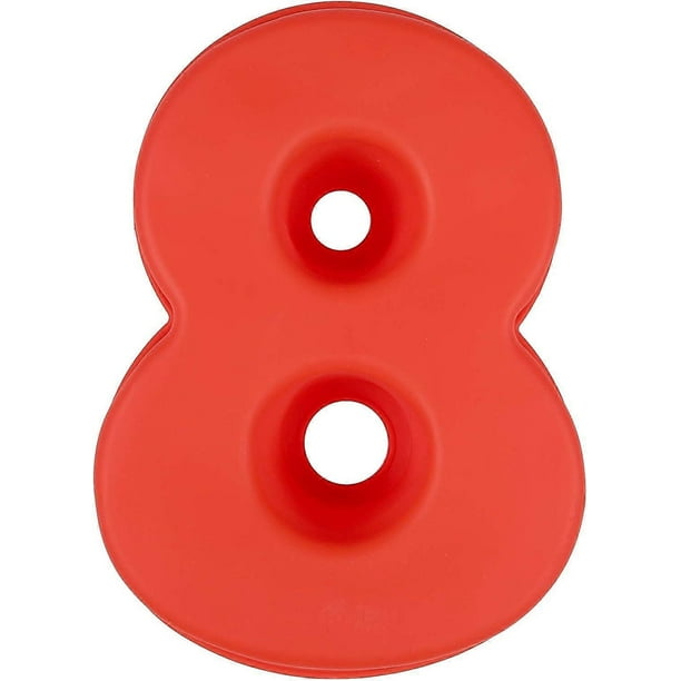 Cake Mold Silicone Numbers Large Number 7 Baking Mold Baking Birthday Anniversary Birthday Cake 20 X 25 Cm (Multi-Way)-8-Red