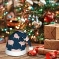 thumbnail image 6 of Haiem Pig 1 Pattern Santa Hat Confortable Velvet Christmas Hat for Christmas Party Favors Fit for Adults Men Women, 6 of 6
