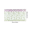 thumbnail image 3 of Embroidered Sheer Window Curtain - Light Filtering Gauze Panel with Floral Design for Living Room, Bedroom and Balcony Decoration, 3 of 6