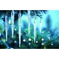 25Count White LED Twinkle Icicle Lights, 14.3 ft, by Holiday Time