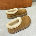 thumbnail image 5 of Wowcloth Women's Winter Fleece-Lined Casual Shoes - Cozy Slip-On with Round Toe, Solid Color Design & Thick Sole for Indoor/Outdoor Comfort, 5 of 6