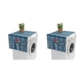 thumbnail image 4 of Billuyoard Cubierta antipolvo multifuncional: tanto para el hogar como para el café Cubierta de la máquina Refrigerador Toalla doble encaje de encaje de mezclilla azul 70*170 cm, 1 2Conjunto, 4 of 6