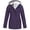 Purple, variant on Blue Winter Coats for Women, Polyester Womens Winter Coats, Women Solid Plush Thickening Jacket Outdoor Plus Size Hooded Raincoat Windproof M