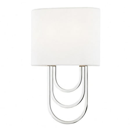 -Two Light Wall Sconce in Style-8 inches Wide By 13.5 inches High-Polished Nickel Finish Bailey Street Home 735-Bel-2941718