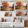 thumbnail image 4 of Designart "Orange Maple Trees Autumn Euphony" Floral Wall Art Living Room, 4 of 5