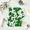 thumbnail image 6 of Coolnut 3-Piece St. Patrick's Day Clover Towel Set, Absorbent Soft Bathroom Decorative Towel Set with Bath Towel, Hand Towel & Washcloth Washcloth Gift, 6 of 7