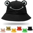 thumbnail image 1 of Sombrero de pescador de rana para mujer, sombrero de pescador de rana, sombrero de pescador de verano para exteriores, sombrero de pescador transpirable plegable para mujer Levamdar LKX-0698-5, 1 of 7