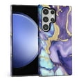 thumbnail image 2 of FKBRCL4U Compatible with Samsung Galaxy S23 Ultra Case Alcohol Ink Purple Golden Marble Pattern for Girl Full Body Design Soft Silicone Drop Shock Scratch Protection, 2 of 7