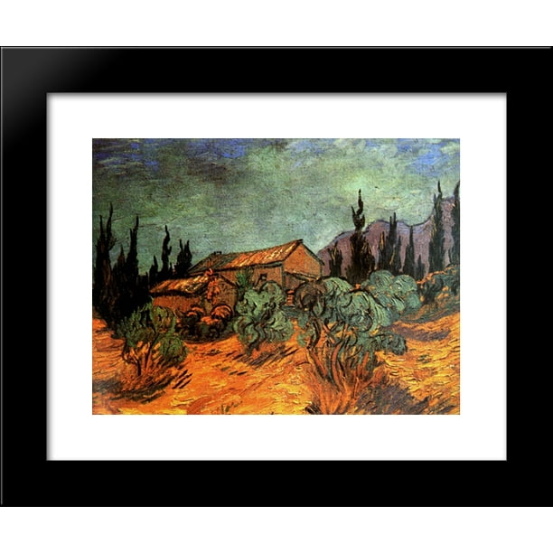 Wooden Sheds 20x24 Framed Art Print by Vincent van Gogh 