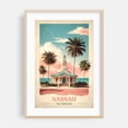 thumbnail image 2 of Nassau Vintage Travel Poster - Caribbean Charisma Rediscovered - Nassau New Providence The Bahamas Illustration Unframed Wall Art Print 5 x 7 inches, 2 of 60