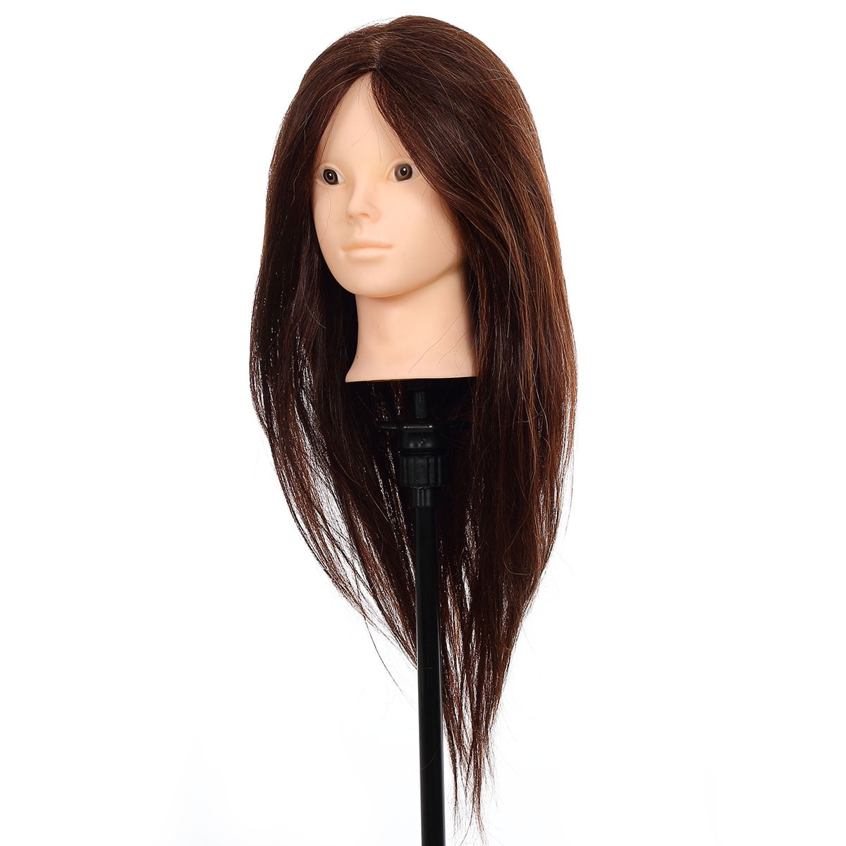 CoastaCloud 80 Real Human Hair Long Hair Hairdressing Training Model