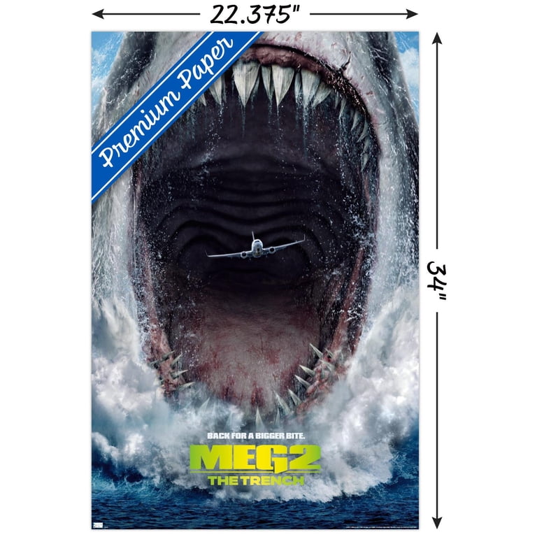 MEG ポスターセット Meg 2: The Trench - Plane One Sheet Wall Poster, 22.375