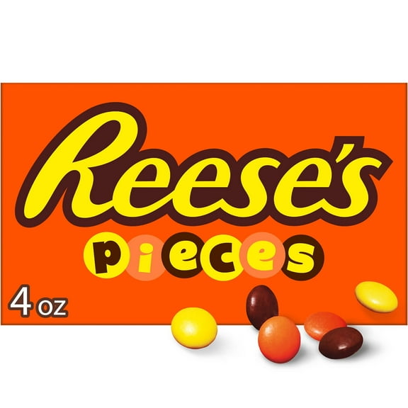 REESE'S PIECES Peanut Butter in a Crunchy Shell, Candy Box, 4 oz