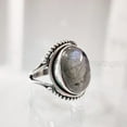 thumbnail image 6 of Natural Labradorite Ring, Woman's Blue Fire Labradorite Ring, Birthstone, Bohemian Band, 925 Sterling Silver, Womens Ring, Christmas, Thanksgiving, Handmade, Statement Jewelry, Natural Gemstone Ring, 6 of 7