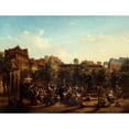 thumbnail image 2 of Jean Baptiste Lecoeur 24x19 Gold Ornate Framed and Double Matted Museum Art Print Titled - Edme Champion (1764-1852), Says "The Man with a Small Blue Coat", Distributing Soup and Bread on th, 2 of 4