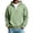 Green, variant on Men's Zip Up Hoodie Lightweight Warm Full Zipper Hooded Jacket Casual Baggy Basic Solide Color Windbreaker Coat