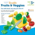 thumbnail image 6 of Learning Resources Pretend & Play Sliceable Fruits & Veggies - 23 Pieces, Boys and Girls Ages 3+, Food Play Set, Pretend Food For Toddlers, 6 of 6