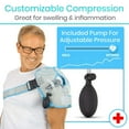 thumbnail image 4 of Arctic Flex Compression Shoulder Ice Pack - Adjustable Cold Therapy Wrap for Rotator Cuff, Tendonitis, Sports Injuries with Inflatable Compression Chamber, 4 of 10