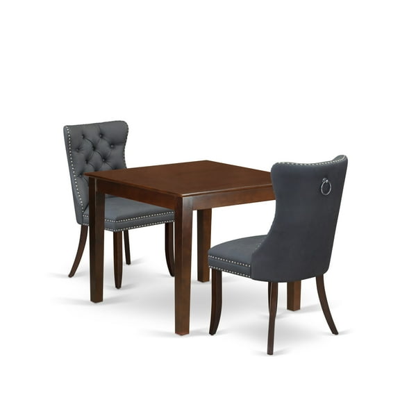 East West Furniture 3 Piece Dining Room Furniture Set