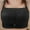 Black, variant on Bras for Women Under $5 Wire Free Embroidery Thin Style Ventilate Back Buckle Bra Without Steel Rim