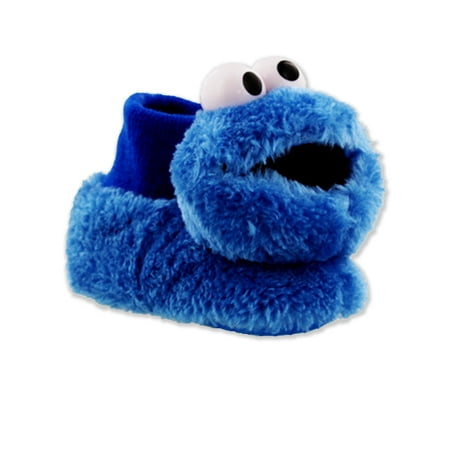 

Sesame Street Cookie Monster Elmo Toddler 3D Head Sock Top Slippers STF7665BSS