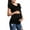 Black, variant on Deago Women's Maternity Nursing Top Breastfeeding Tee Shirt Soft Double Layer Short Sleeve Pregnancy Shirt (Gray, 2XL)
