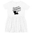 thumbnail image 3 of Inktastic Someone in Louisiana Loves Me Girls Toddler Dress, 3 of 5