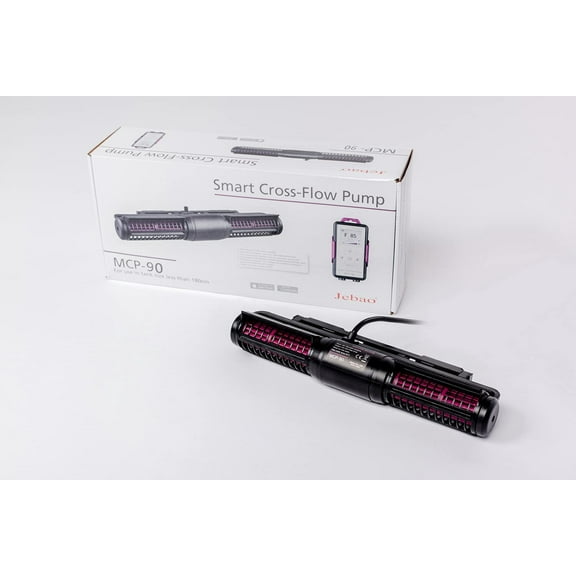 Jebao MCP-90 Smart Cross Flow Pump with LCD Display Controller for Saltwater Tank Magnetic Base, 3300gph