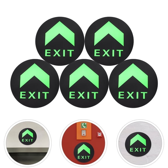 MERRYHAPY Directional Night Glow Stickers Clear Visibility for Decoration 5Pcs