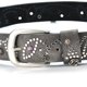 thumbnail image 4 of Summer Waist Belt with Alloy Flower Rivet Decor for Woman Men Rivet Adjustable Pin Buckle Waist Strap for Jeans Dress silver white, 4 of 4