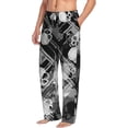 thumbnail image 2 of Balery Seamless Pattern With Skulls print Men's Pajama Pants,Ultra Lightweight Pjs,Lounge Pant-X-Large, 2 of 9