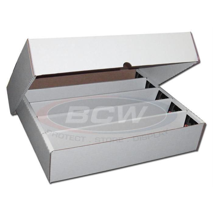 2x BCW 500 COUNT Corrugated Cardboard Storage Boxes Sports/Trading Cards ct box 