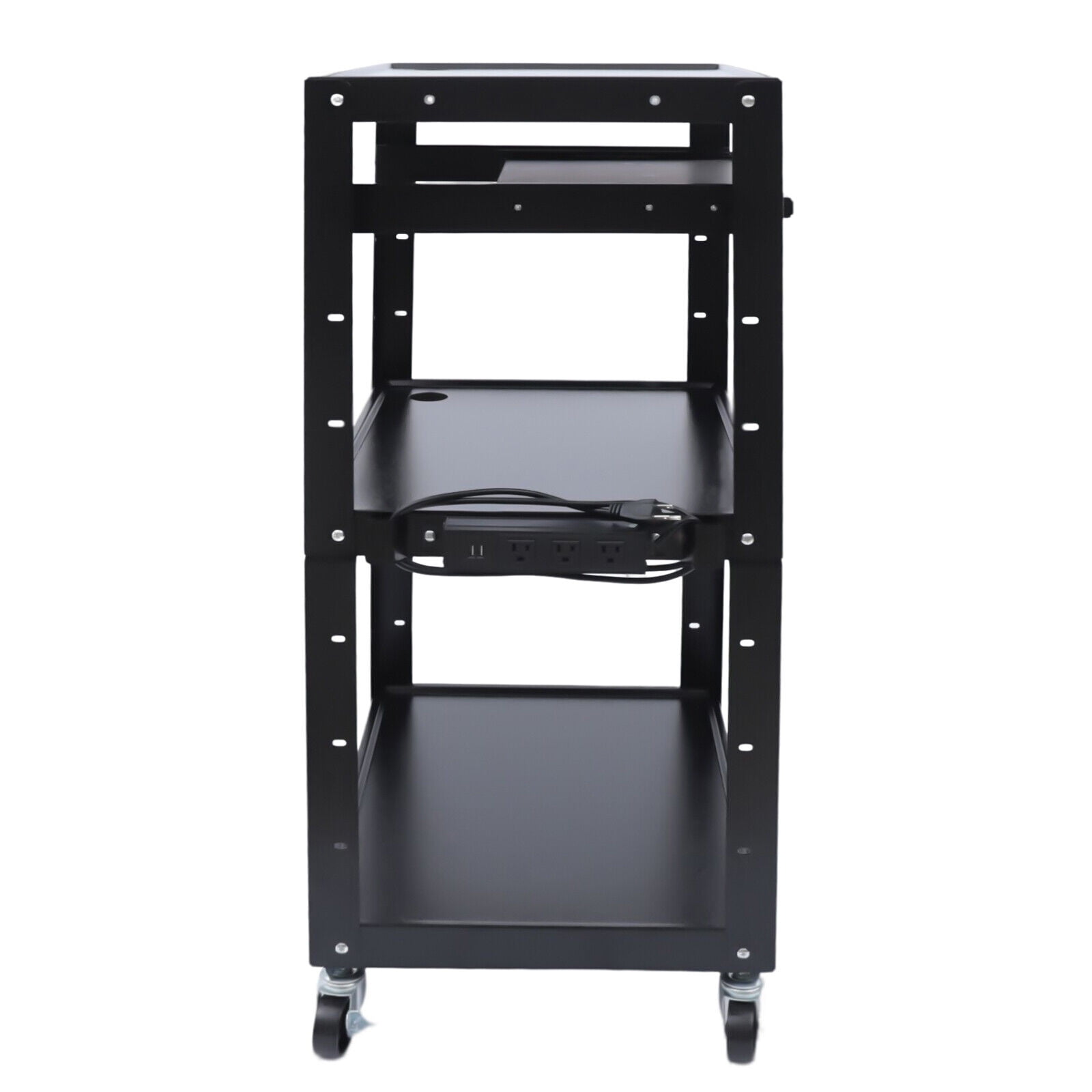 DENEST AV Cart Height Adjustable Free Standing Rolling Standing Desk Home Office Desk
