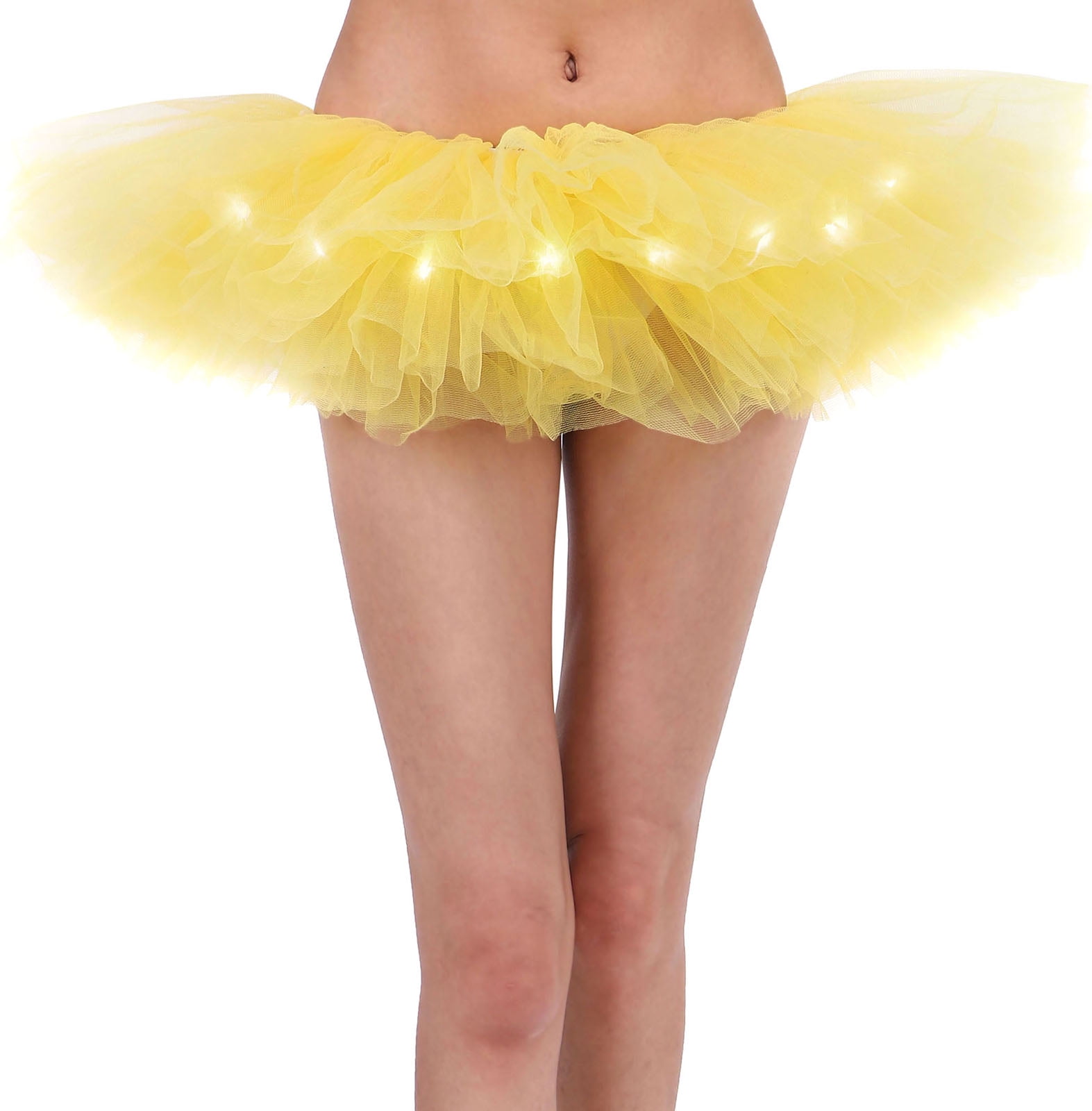 Women's LED Light Up Tutu Mini Skirt Party Stage Show Club Dress