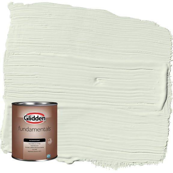 Glidden Fundamentals Touch of Lime / Green Satin Exterior Paint, 1 Quart
