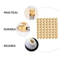 thumbnail image 4 of Shisuyan Female Thread Knurled Nuts Copper Alloy 100Pcs 0.16X0.12X0.12In, 4 of 9
