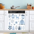 thumbnail image 5 of IAUYY Magnetic decorative sticker - 23x26 Inch PVC Refrigerator Decorative Cover, Removable DIY Art for Kitchen Appliances Winter Scrapbook Collection, 5 of 6