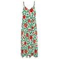 thumbnail image 6 of Tomato Pattern Sleeveless Dress Loose Women's Dress Dresses Luxury Evening Dresses, 6 of 9