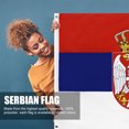 thumbnail image 4 of 90 X 150 CM Bandera de Serbia Bandera del país Colores vibrantes Decoración de fiesta temática de Serbia, 4 of 9