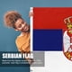 thumbnail image 3 of 3x5ft Bandera de Serbia Poliéster Impreso Flying Hanging Banners Republika Bunting Tmvgtek Otros artículos deportivos, 3 of 9