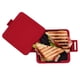 thumbnail image 5 of Microwave Toastie Maker, Microwave Toastie Sandwich Maker, Micro Munchy Microwave Toastie Maker, Fast Time Saving Microwaveable Press Toaster, No Electricity, Wireles (Red), 5 of 5