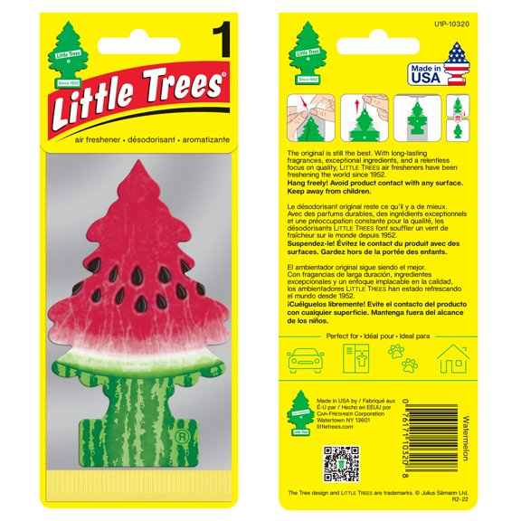 Little Trees Car Air Freshener, Watermelon, 1 ea