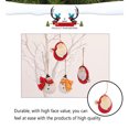thumbnail image 4 of Wosthever Lindo muñeco de nieve Santa Claus colorido exquisito colgante colgante decoración de Navidad llavero colgantes con cordón decoración de Kits de decoración para fiestas tipo 3 Wosthever HA070538-03, 4 of 6