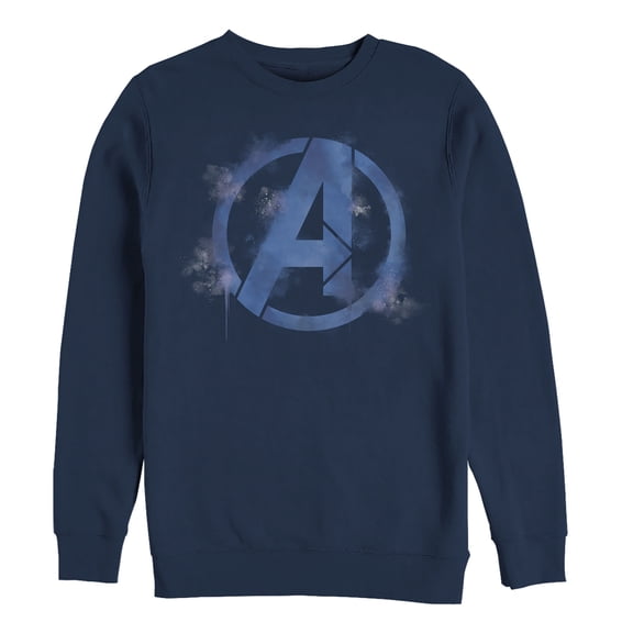 Men's Marvel Avengers: Endgame Smudged Logo Sweatshirt Navy Blue 2X Large