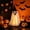 B, variant on Cififendec Halloween Stacked Pumpkin Led Candle Light, 3.27"×1.97", Tabletop Hanging Lamp for Party Mantel Window Spooky Atmosphere Decor