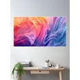 thumbnail image 2 of Whispering Hues: Sunrise Silk Dance Poster Wall Art, Modern Wall Decor For Living Room Bedroom, 12x18 UNFRAMED, 2 of 3