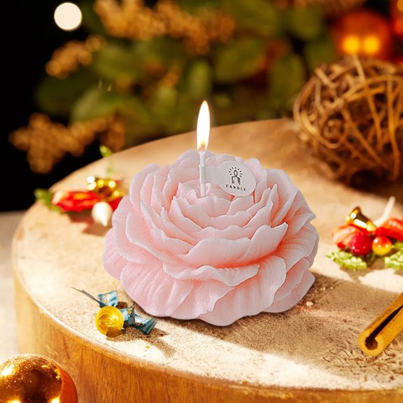 Nkmbld Scented Candles Gift Set, Aromatherapy Candle DIY Hand Gift Peony Flower Gift Christmas Birthday Valentine's Day Gift Romantic Set Decorative Ornaments