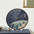 thumbnail image 4 of Yayeee Wall Clock Battery Operated 11.9" Silent Non-Ticking for Living Room, Blue Earth, 4 of 8