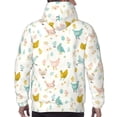 thumbnail image 7 of Wukai Chicken Print Men Hoodies Fleece Sweatshirts Long Sleeve Sweaters Pullover Fall Outfits Winter Clothes-Medium, 7 of 7