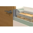 thumbnail image 5 of Invisible Solid Hidden Door with Handle | Planum 0010 Primed with Black Hidden Frame 28" x 84" Left-hand Inswing Black Frame | Concealed Hinges Lock Handle | Modern Wardrobe Wood Frameless Doors, 5 of 6